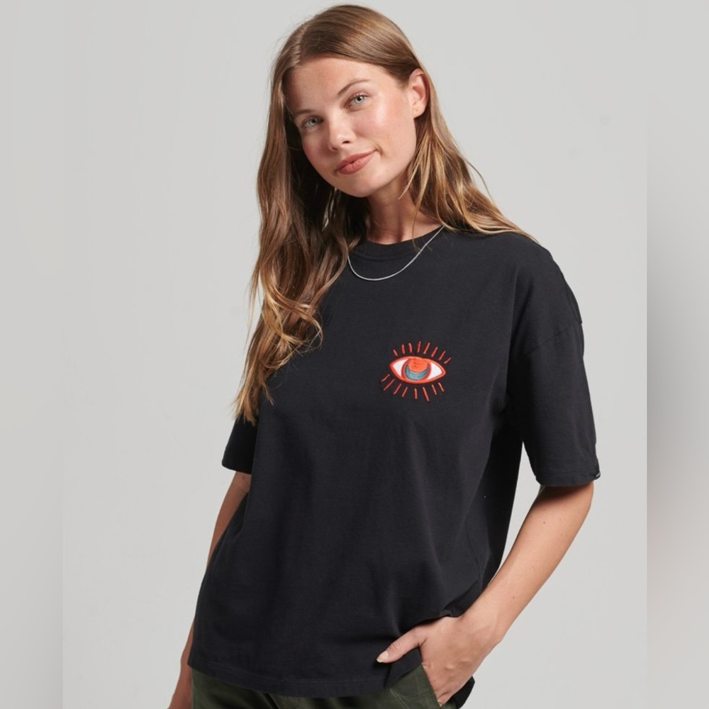 Superdry Nomadic Folk Black Eye Graphic Women's T-Shirt